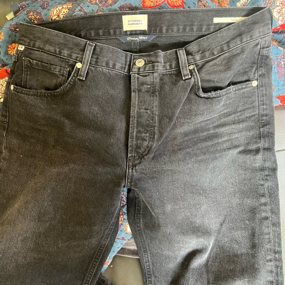 Citizens Of Humanity Dark Gray Relaxed Jeans